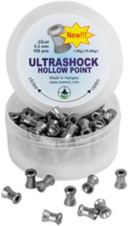 Skenco UltraShock .22 Cal, 16.67 Grains, Hollowpoint, 100ct