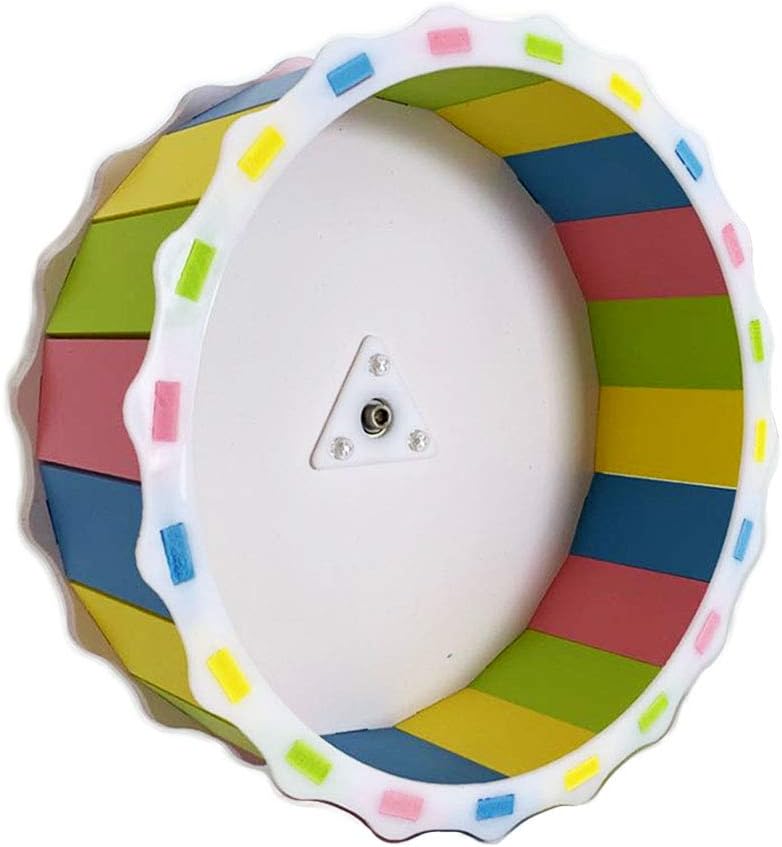 OncpcareHamster Exercise Toys Hamster Running Exercise Wheel Hamster Silent Spinner Accessories Adorable Hamster Cage Attachment Options Suits Little Gerbil, Chinchilla