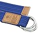 moonsix Canvas Web Belts for Men, Military Style D-ring Buckle Men's Belt, Blue