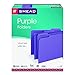 Smead Standard File Folders, 100 Count, Purple, 1/3-Cut Tabs, Letter Size (13043)