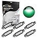 Partsam 6pcs Green 41mm 42mm Festoon 4-5050-SMD LED Lights Interior Dome Map Trunk Cargo Footwell Replacement Bulbs Lamp 12V 561 562 578 211-2