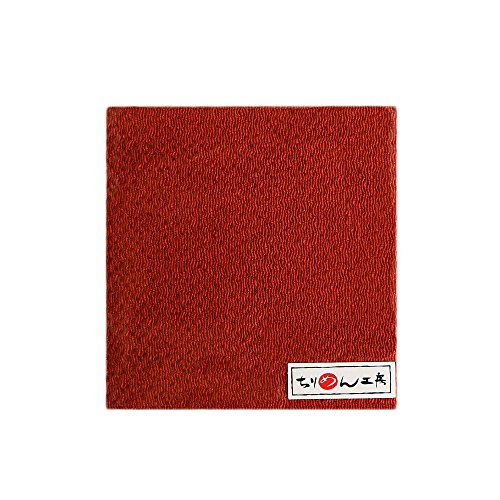 日本紐釦貿易(Nippon Chuko) NBK ちりめんカット 無地 約23×33cm 弁柄色 CMN7 手芸・ハンドメイド用品