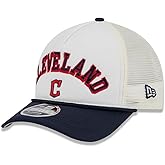 New Era Cleveland Guardians 9FORTY M-Crown A-Frame Snapback Foam Front Trucker Cap, Adjustable Hat