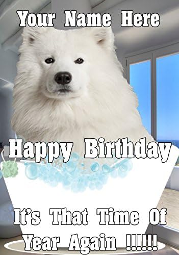 happy birthday samoyed