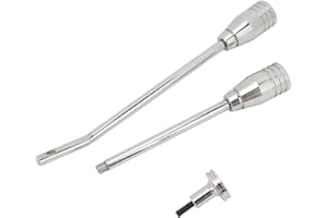 Acouto Turn Tilt Lever Flasher Knob Kit Tilt Lever for Chrome 1967-1994, Stainless Steel, Smooth Operation, Easy Installation