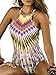 BMJL Women's Tropical Tribal Print Criss Cross High Neck One Piece Swimsuit Monokini