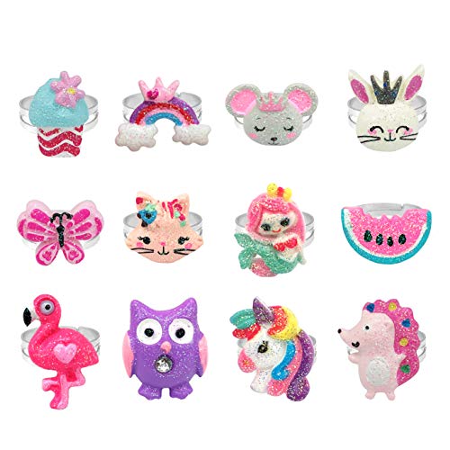 image for Elesa Miracle 24pcs Little Girl Teens Kids Shiny Unicorn Flamingo Owl 