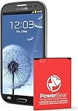 PowerBear Samsung Galaxy S3 Battery (2,100 mAh) Li-Ion Battery for the Galaxy S3 [I9300, I9305 LTE, I535 (Verizon), T999 (Tmobile), I747 (AT&T), L710 (Sprint)] S3 Spare Battery [24 Month Warranty]