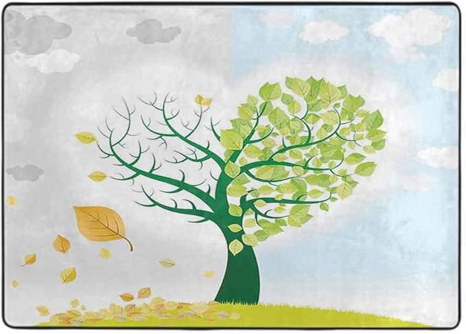 Amazon.com: Tree of Life Rectangle Rug Carpets, Two Different Life View