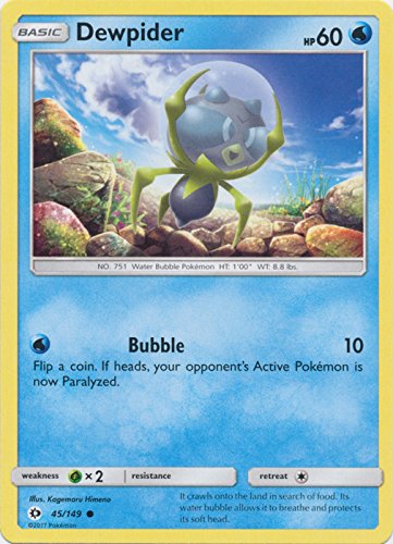 Dewpider - 45/149 - Common - Pokemon Sun & Moon