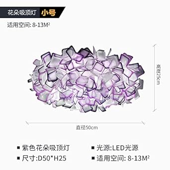 Tianliang04 Deckenleuchten Im Wohnzimmer Deckenlampe Rundschreiben Beleuchtung Furs Schlafzimmer Kinderzimmer Lampen Lila 530 250 Amazon De Beleuchtung