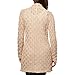 Leo & Nicole Ladies Pointelle Cardigan (X-Large, Linen (Tan))