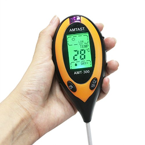 4 IN 1 Soil Moisture Monitor,PH Value,Temperature and Sunlight