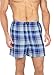 Texere Men's Plaid Boxer Short Underwear (Blue/Gray, XX-Large) Comfortable Under Wear for Him MB6105-1UG-XXL