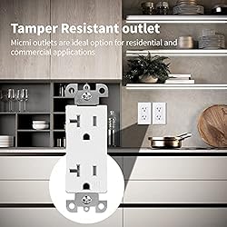 Micmi Decorator Receptacle Outlet, Standard