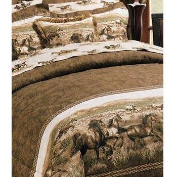 Amazon.com: Thunder Run Horses Bed in a Bag Set, Full