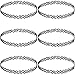 INBLUE Women's Rubber Necklace Chain Double Line Henna Tattoo Choker Collar Stretch Elastic Set (6 PCS)