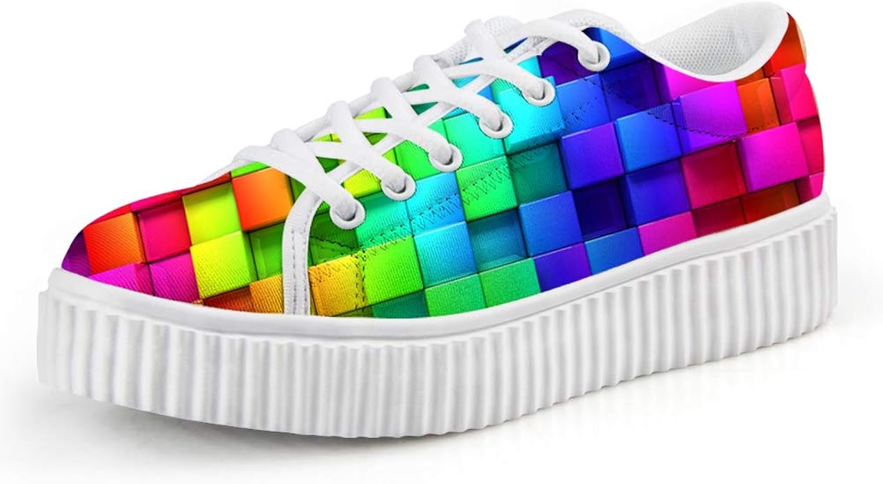 platform colorful sneakers