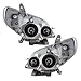 Brock Replacement Pair Set Halogen Combination Headlights Headlamps Compatible with Matrix 81150-02220 81110-02210