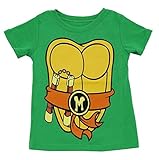 TMNT Teenage Mutant Ninja Turtles Costume Green Toddler T-shirt (Toddler 5/6T, Michelangelo (Orange))