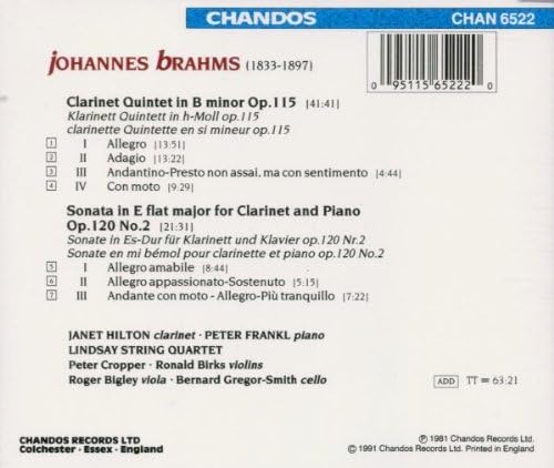 CLARINET QUINTET IN B - Image 3