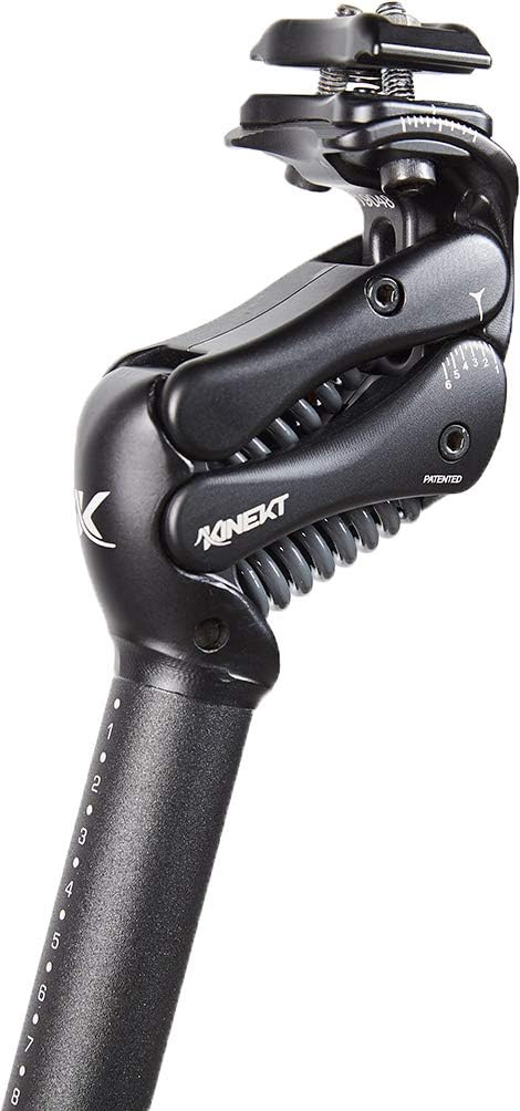 Kinekt Bike Suspension Seatpost, Lightweight Alloy Seat Post for Road, Gravel and E-Bikes, Adjusts to Match Weight and Riding Style, Quick and Easy Set-up