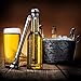 Premium Stainless Steel Ultimate Beer Bottle Chiller Sticks, Set of 2, Beverage Cooling Stick, Beer Chillsner Gift, Built-In Bottle Opener, Beer Enthusiast Gifts