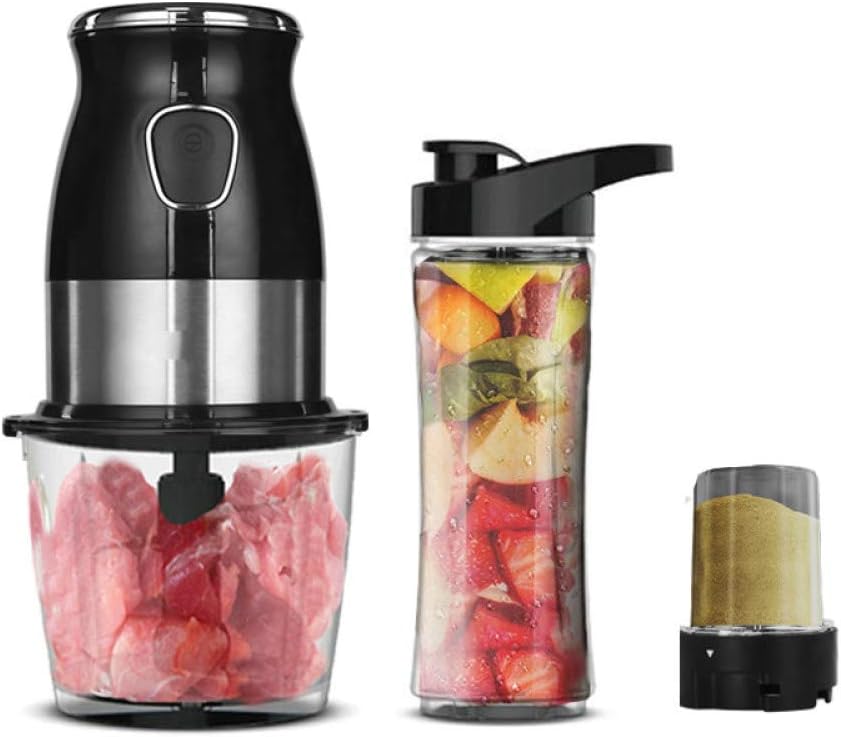 500W Portable Personal Blender Mixer Food Processor With Chopper Bowl 600ml Juicer Bottle Meat Grinder Baby Food Maker