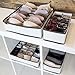 Domestic Corner - Drawer Dividers Closet Organizers - Storage Boxes - Set of 4 - Beige