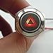 ESUPPORT 12V Car Red LED Emergency Hazard Warning Push Button Metal Switch