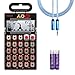 Teenage Engineering PO-28 Robot Pocket Operator 16 Sounds & Effects Synthesizer -INCLUDES- Blucoil Audio Premium Headphone 3.5mm Extension Cable AND 2-Pack of AAA Batteries