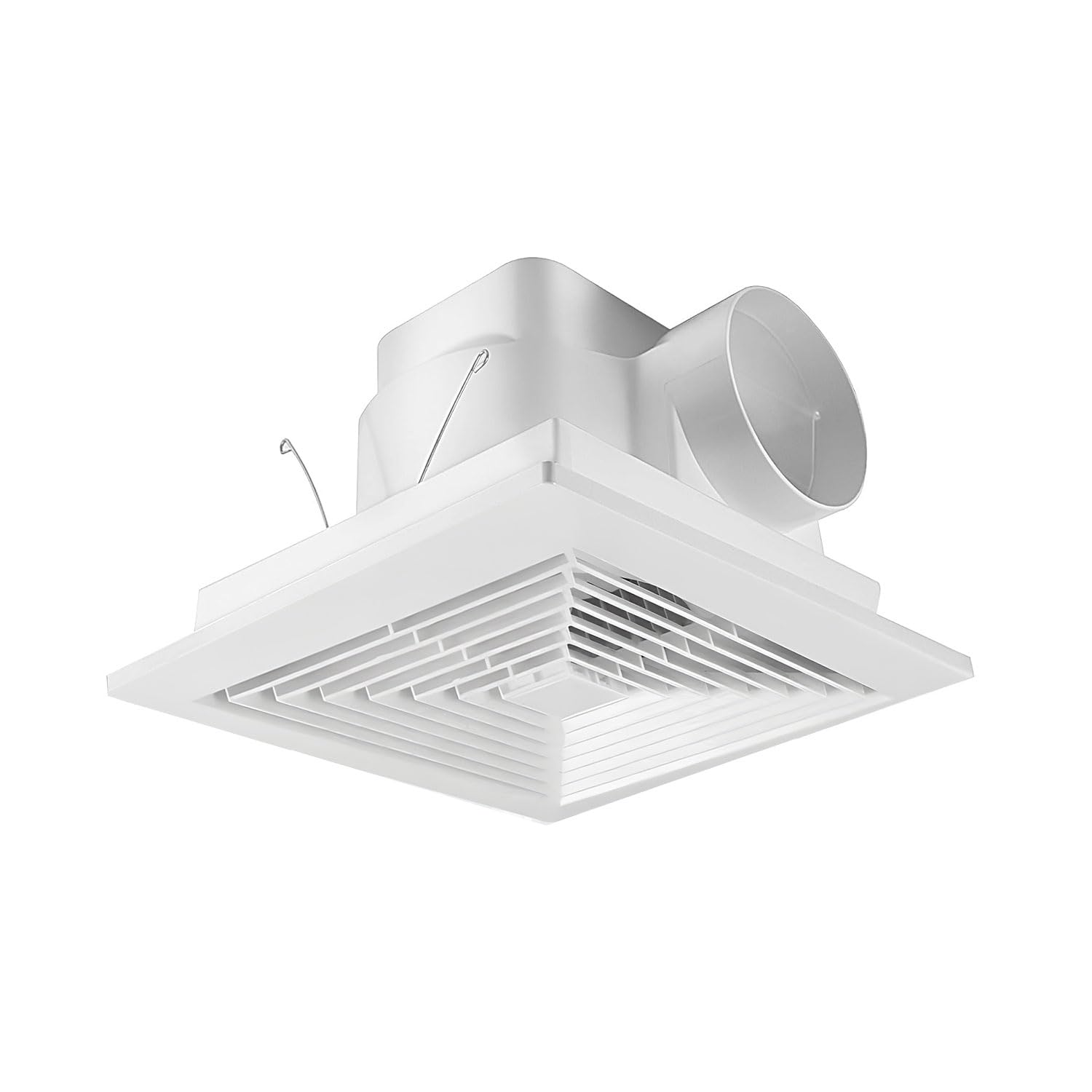 Photo 1 of HNRLOY Bathroom Exhaust Fan for Ceiling,Household Bath Vent Ventilation Fan,110 CFM,4-in Duct,1.0 Sones Quiet Operation,13W Energy-Saving 12" Plastic Panel Shower Vent Extractor,10"x10" Mounting Hole