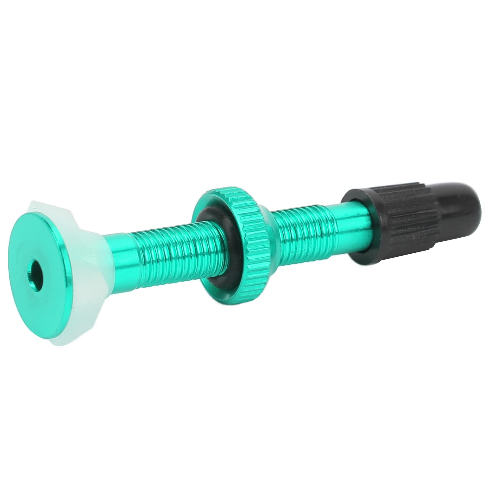 Bicycle Tubeless Valve Stems, Aluminum Alloy + Silicone Tubeless Valve Stem BOLANY Presta Valve Stem Bicycle Tubeless Vacuum Extender Valve Adapter for Road Bike(green) Riding