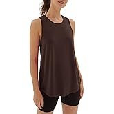 sissycos Women's Workout Racerback Tank Tops Loose Fit Sleeveless Athletic Shirts