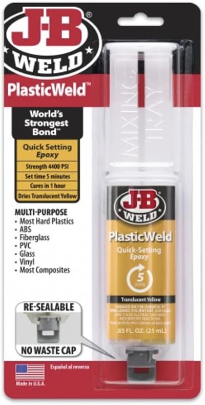 J-B Weld PlasticWeld 50132 25 ml Epoxy Adhesive Off-White Quick Setting