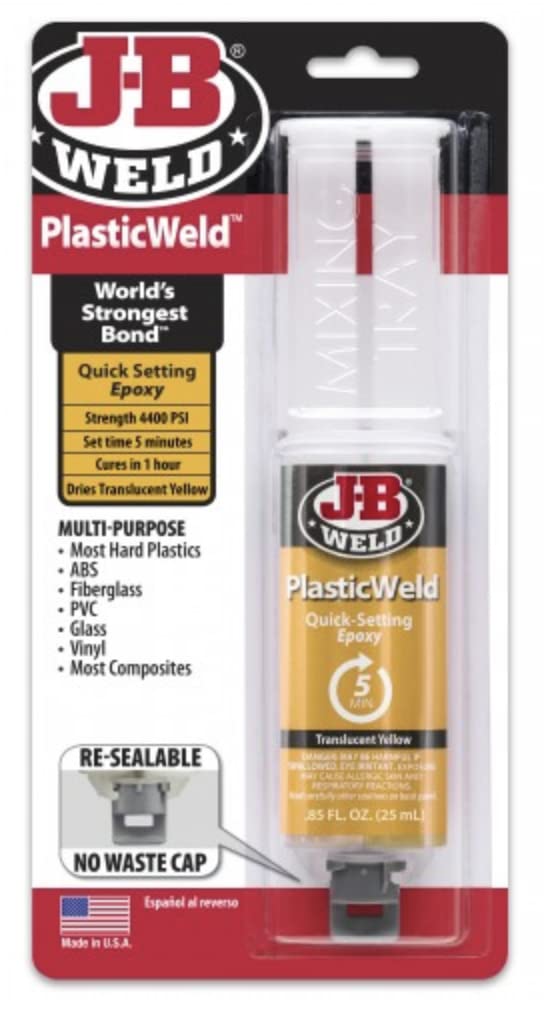 J-B Weld JB Weld 50132 25 ML Off-White PlasticWeld Quick Setting Epoxy