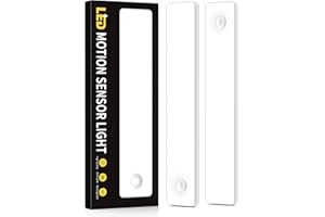 Auxoda Under Cabinet Lights 2 Pack, Motion Sensor Light Indoor, Under Cabinet Lighting Wireless, Rechargeable Night Light Closet Lights, Under Counter Lights for Kitchen