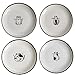 SOCOSY Cute Cartoon Dog Ceramic Seasoning Dishes Sauce Dish Sushi Dipping Bowl Appetizer Plates Tea Bag Holder Serving Dish for Kitchen 5'' (Cat)