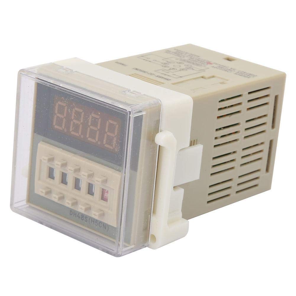Double Time Delay Relay,O111ROM DH48S-2Z LCD Display Delay Relay 8 Pins 0.01S-9999H(24VAC/DC)