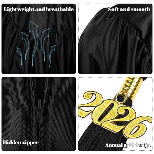 GOGOBAO Kindergarten Graduation Cap and Gown Set with Tassel 2025 Charms Graduations Stoles for Kid Preschool