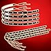 Zone Tech 30cm Flexible Waterproof Red Light Strips 4-Pack LED Car Flexible Waterproof Red Light Strips