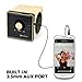 GOgroove BlueSYNC BX Portable Wireless Bluetooth Speaker - Rechargeable Compact Speaker with NFC, AUX and USB Inputs, Mic, Playback Controls for Flash Media, 4-6 Hour Battery (Wireless, Wood Brown)