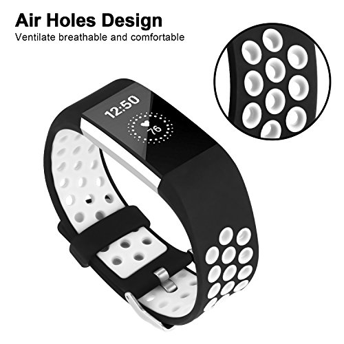 image for iGK Silicone Replacement Bands Compatible for Fitbit Charge 2, Adjusta