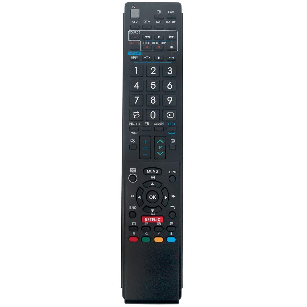 VINABTY GB058WJSA GA983WJSA GA902WJSA GB005WJSA Remote Control Replacement for Sharp 3D Netflix TV