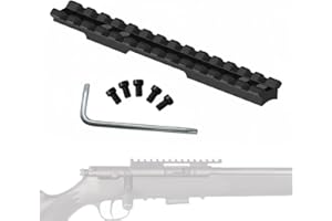 Gotical 5.8in Long Scope Rail Mount 93 / 93r17 / Mark II w/1-5/8 Aluminum Construction Matte Black Anodizing, 20 in/lbs, Mounting Hardware #8-40 X 1/4 Screws