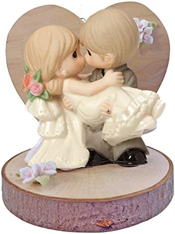 Precious Moments On the Threshold of A Lifetime of Happiness Bisque Porcelain Rustic Wedding Cake To