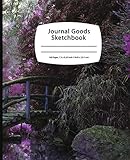 Journal Goods Sketchbook - Purple Garden: 7.5 x 9.25, Large Sketchbook Journal Drawing Book, 100 Pag by 