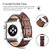 Benuo Leather Band for Apple Watch 40mm 38mm, [Vintage Series] Premium Genuine Leather Strap for Apple Watch Series 4/ 3/ 2/ 1/Edition/Sport, Classic Replacement with Secure Buckle