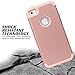iPhone 5SE Case, E LV Shock-Absorption / High Impact Resistant Hybrid Armor Protection Defender Case Cover for iPhone 5 5S 5SE - [ROSE GOLD / ROSE GOLD]