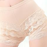 LY Women's Sweet Sexy Tiered Crochet Lace Stretch Waist Shorts
